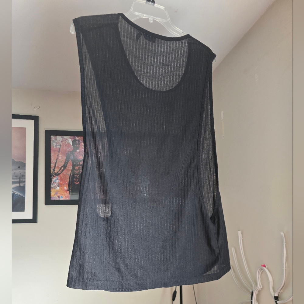 Asos Black Sleeveless Mens Top Size Small